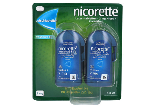 nicorette freshmint 2 mg Lutschtabletten gepresst – PZN 9633907 (PZN 9633907)