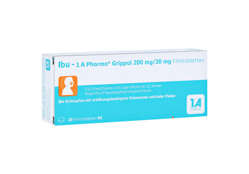 Ibu-1A Pharma Grippal 200mg/30mg – PZN 14141365 (PZN 14141365)