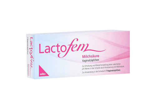 Lactofem Milchsäure Vaginalzäpfchen – PZN 10078055 (PZN 10078055)