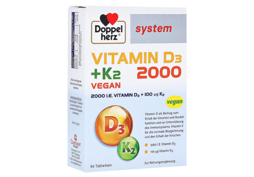 Doppelherz Vitamin D3 2000+K2 System Tabletten – PZN 14063814 (PZN 14063814)