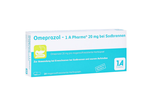 Omeprazol-1A Pharma 20mg bei Sodbrennen – PZN 6439524 (PZN 6439524)