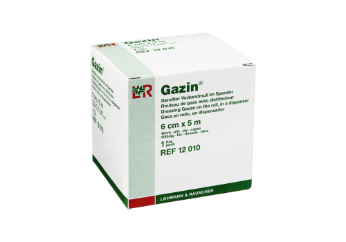 GAZIN Verbandmull 6 cmx5 m 4fach gerollt – PZN 1835959 (PZN 1835959)