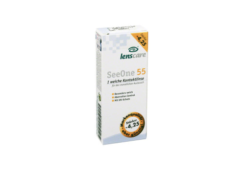 LENSCARE SeeOne 55 Monatslinse -4,25 dpt – PZN 2194758 (PZN 2194758)