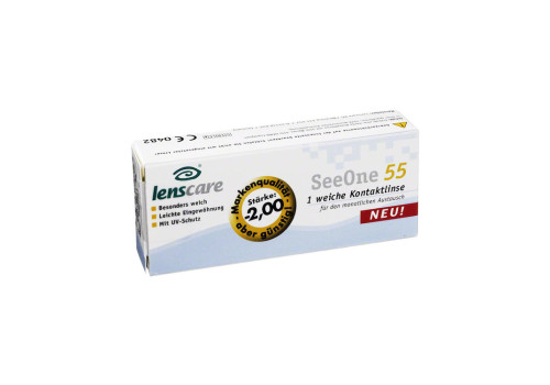 LENSCARE SeeOne 55 Monatslinse -2,00 dpt – PZN 2194480 (PZN 2194480)