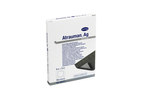 ATRAUMAN Ag 5x5 cm steril Kompressen – PZN 2813842 (PZN 2813842)