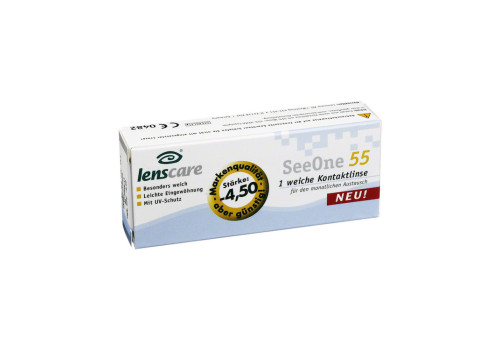 LENSCARE SeeOne 55 Monatslinse -4,50 dpt – PZN 2194770 (PZN 2194770)