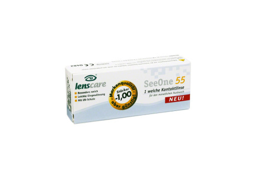 LENSCARE SeeOne 55 Monatslinse -1,00 dpt – PZN 2194416 (PZN 2194416)