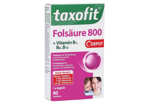 Taxofit Folsäure 800 Depot Tabletten – PZN 12550705 (PZN 12550705)