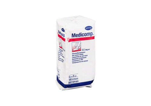 MEDICOMP Vlieskomp.unsteril 5x5 cm 4lagig – PZN 4783832 (PZN 4783832)