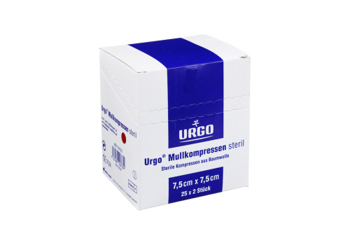 URGO MULLKOMPRESSEN 7,5x7,5 cm steril – PZN 7237857 (PZN 7237857)