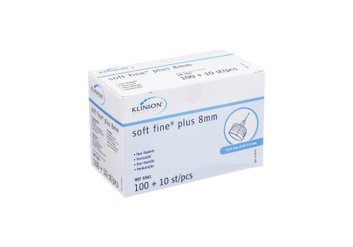 KLINION Soft fine plus Kanülen 8 mm 31 G 0,25 mm +Kanülen-Box – PZN 9166251 (PZN 9166251)