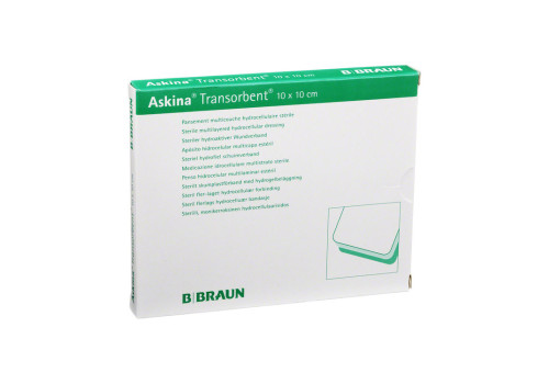 ASKINA Transorbent 10x10 cm Schaumst.Wundauflage – PZN 7331183 (PZN 7331183)