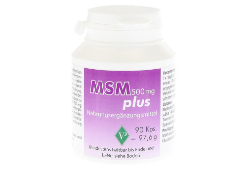 MSM 500 mg plus Kapseln – PZN 9235561 (PZN 9235561)