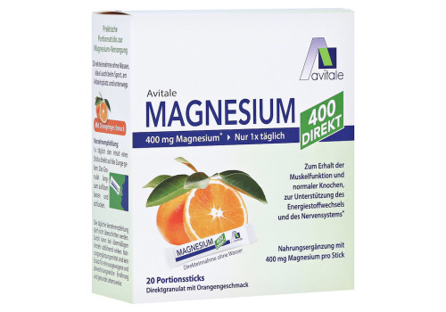 MAGNESIUM 400 direkt Orange Portionssticks – PZN 15529887 (PZN 15529887)