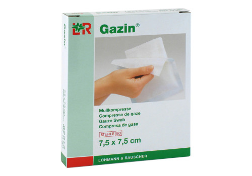 GAZIN Mullkomp.7,5x7,5 cm steril 8fach – PZN 3448971 (PZN 3448971)