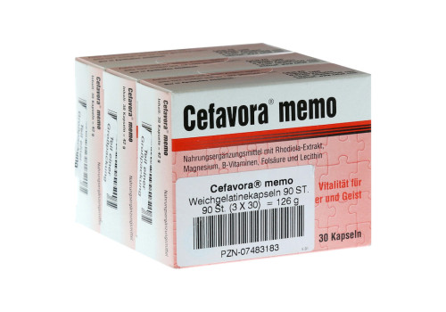 CEFAVORA memo Weichgelatinekapseln – PZN 7483183 (PZN 7483183)