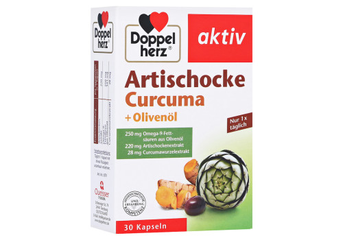 Doppelherz aktiv Artischocke + Olivenöl + Curcuma – PZN 4700645 (PZN 4700645)