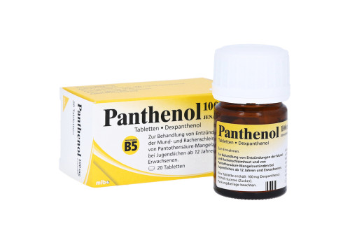 PANTHENOL 100 mg Jenapharm Tabletten – PZN 4020790 (PZN 4020790)