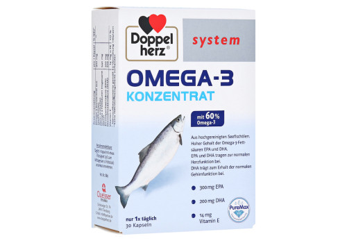 DOPPELHERZ Omega-3 Konzentrat system Kapseln – PZN 6132725 (PZN 6132725)