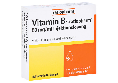 Vitamin B1-ratiopharm 50mg/ml Injektionslösung – PZN 4908021 (PZN 4908021)