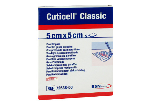 CUTICELL Classic Wundgaze 5x5 cm – PZN 12655835 (PZN 12655835)