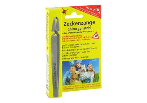 ZECKENZANGE Chirurgenstahl geriffelt – PZN 11727596 (PZN 11727596)