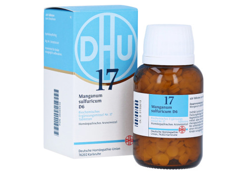 BIOCHEMIE DHU 17 Manganum sulfuricum D 6 Tabletten – PZN 6584410 (PZN 6584410)