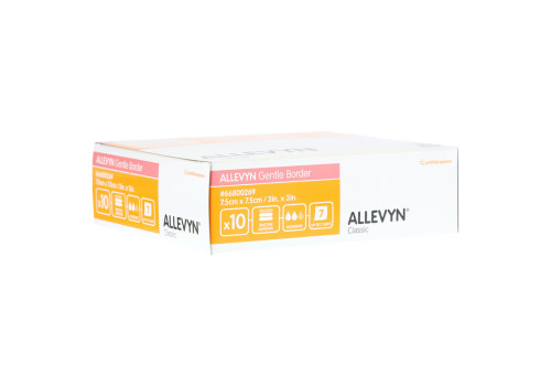 ALLEVYN Gentle Border 7,5x7,5 cm Schaumverb. – PZN 11559199 (PZN 11559199)