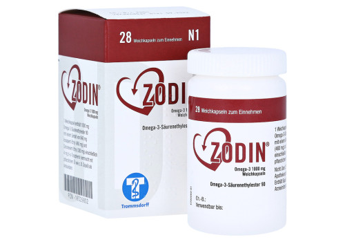 Zodin Omega-3 1000mg Weichkapseln – PZN 16329802 (PZN 16329802)