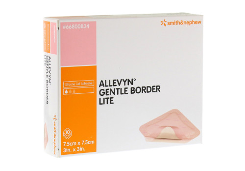 ALLEVYN Gentle Border Lite 7,5x7,5 cm Schaumverb. – PZN 10287089 (PZN 10287089)