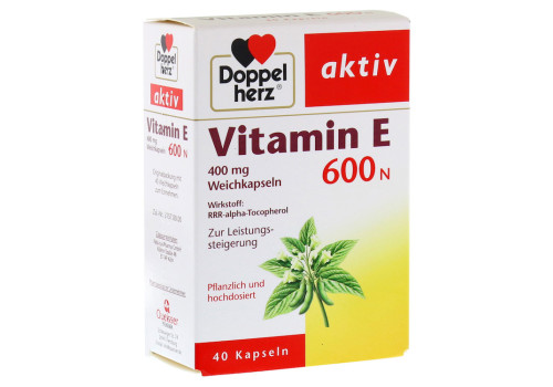 DOPPELHERZ Vitamin E 600 N Weichkapseln – PZN 10057811 (PZN 10057811)