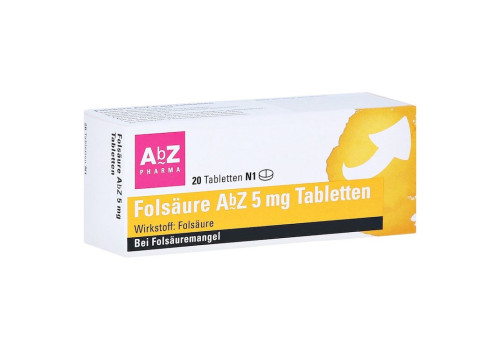 Folsäure AbZ 5mg – PZN 1234533 (PZN 1234533)