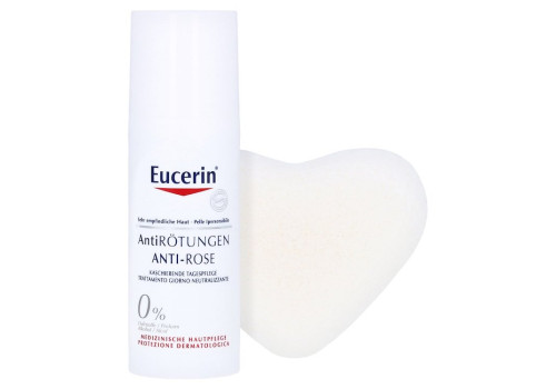 Eucerin AntiRötungen Kaschierende Tagespflege + gratis Konjac-Schwamm – PZN 10268643 (PZN 10268643)