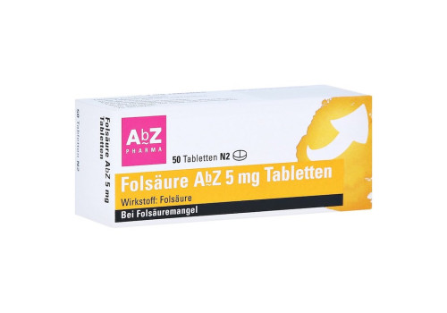 Folsäure AbZ 5mg – PZN 1234556 (PZN 1234556)