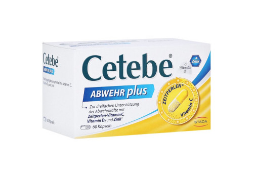 Cetebe Abwehr plus Vitamin C + Vitamin D3 + Zink Kapseln – PZN 2411150 (PZN 2411150)