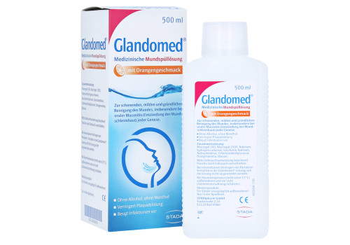 Glandomed Medizinische Mundspüllösung mit Orangengeschmack – PZN 2562280 (PZN 2562280)