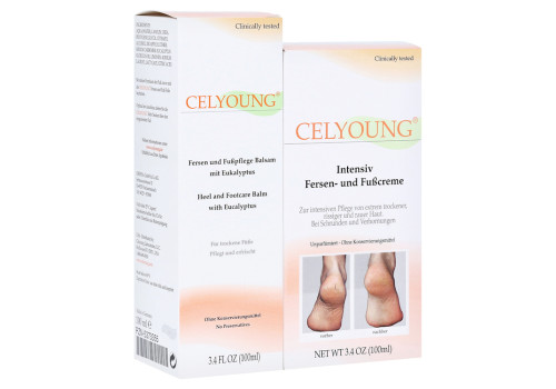 CELYOUNG Intensiv Fersen Fußcr.+Balsam 2x100ml – PZN 8403660 (PZN 8403660)