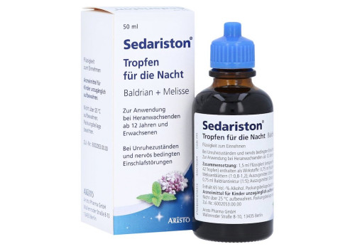 Sedariston Tropfen für die Nacht Baldrian + Melisse – PZN 4218026 (PZN 4218026)