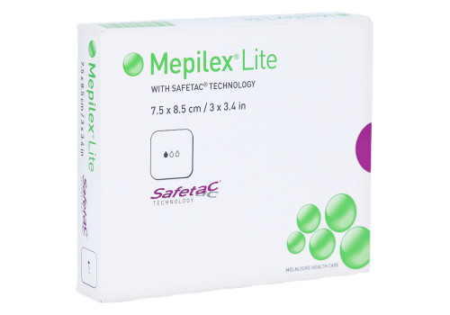 Mepilex Lite Schaumverband 7,5x8,5 cm steril – PZN 3642443 (PZN 3642443)