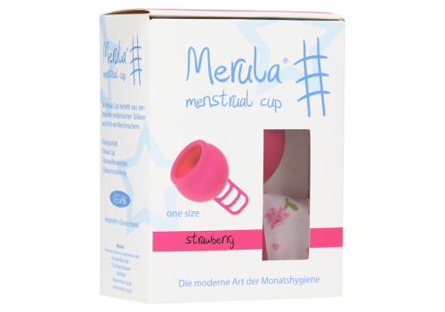 MERULA Menstrual Cup strawberry pink – PZN 13588905 (PZN 13588905)