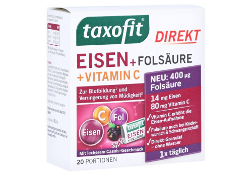 Taxofit Eisen+folsäure Direkt-granulat – PZN 14136743 (PZN 14136743)