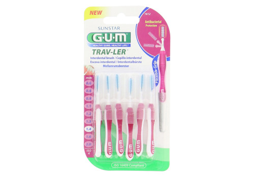 GUM TRAV-LER 1,4mm Kerze pink Interdental+6Kappen – PZN 9714439 (PZN 9714439)