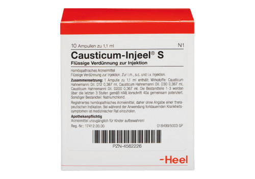 CAUSTICUM INJEEL S Ampullen – PZN 4562226 (PZN 4562226)