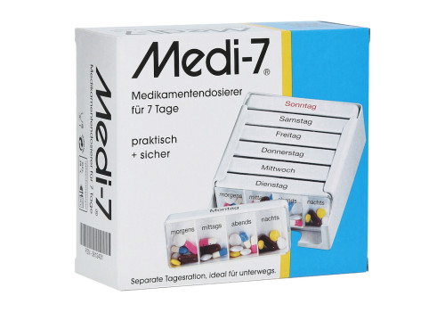 MEDI 7 Medikamentendosierer für 7 Tage weiß – PZN 3812431 (PZN 3812431)