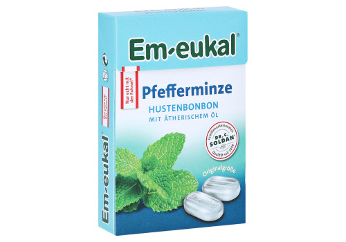 EM EUKAL Bonbons Pfefferminze zuckerhaltig Box – PZN 15894500 (PZN 15894500)