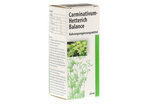 Carminativum Hetterich Balance Tropfen zum Einnehmen – PZN 10346567 (PZN 10346567)