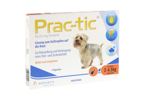 PRAC tic f.sehr kl.Hunde 2-4,5 kg Einzeldosispip. – PZN 4012336 (PZN 4012336)