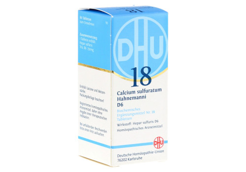 BIOCHEMIE DHU 18 Calcium sulfuratum D 6 Tabletten – PZN 275257 (PZN 275257)