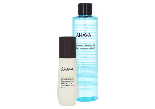 AHAVA Extreme Lotion Daily Firmness & Protection Broad Spectrum SPF30 + gratis Ahava Mineral Toning Water 250 ml – PZN 15889953 (PZN 15889953)