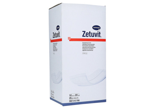 ZETUVIT Saugkompressen steril 10x20 cm – PZN 2724340 (PZN 2724340)